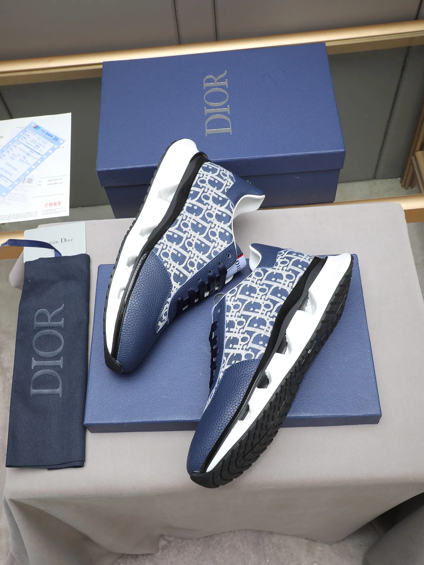 PP460 New Dior🆕The latest men's casual sports shoes, the upper is made of imported cowhide➕Dior's special material! Breathable sheepskin. The TPU blade base is lightweight and wear-resistant! Size:38-44 (45 customized)